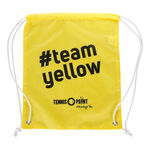 Tašky Tennis-Point Team yellow String Bag